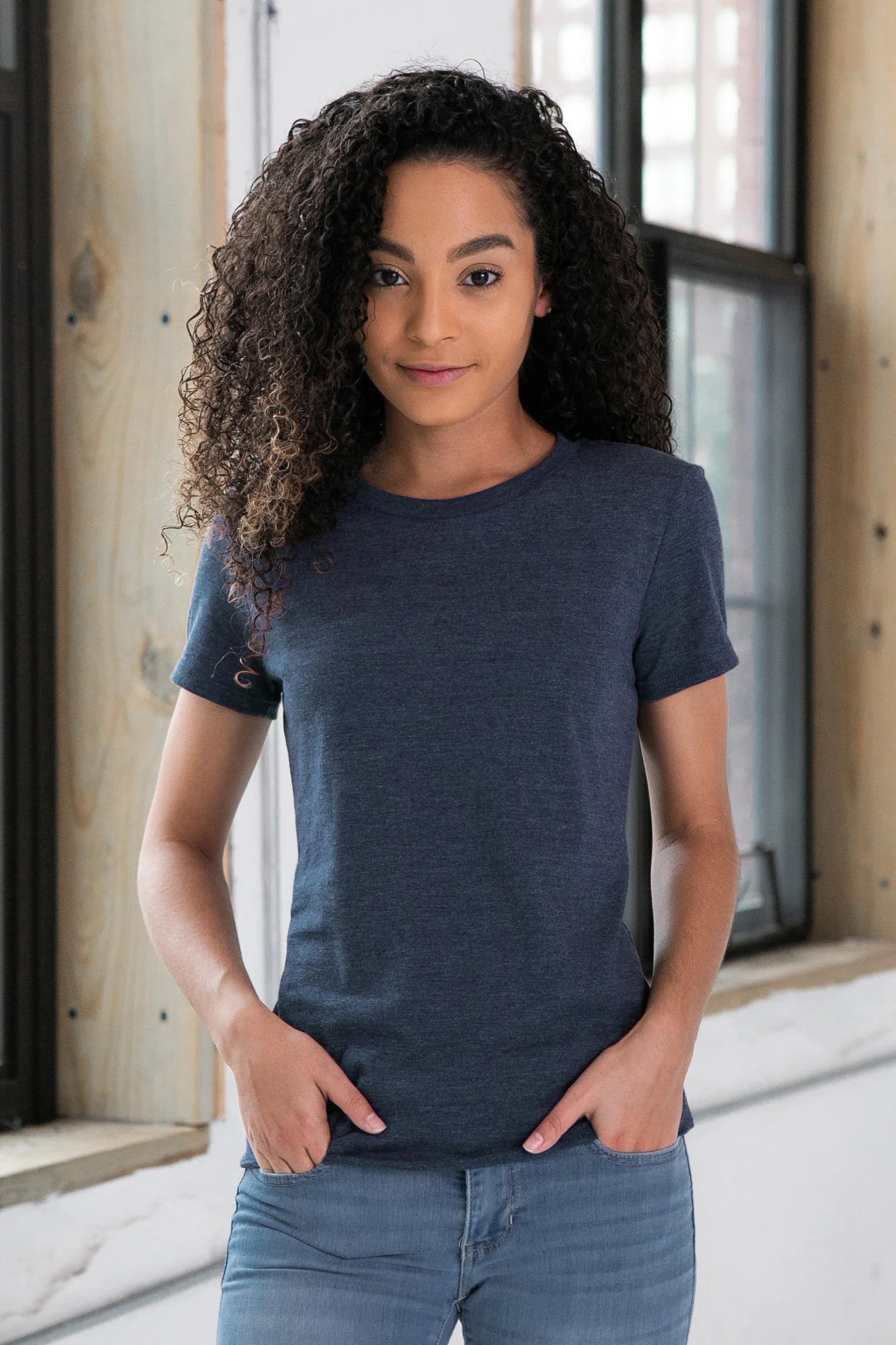 Ladies Eco-Triblend Short Sleeve Tee (Core Colors) - Image 5