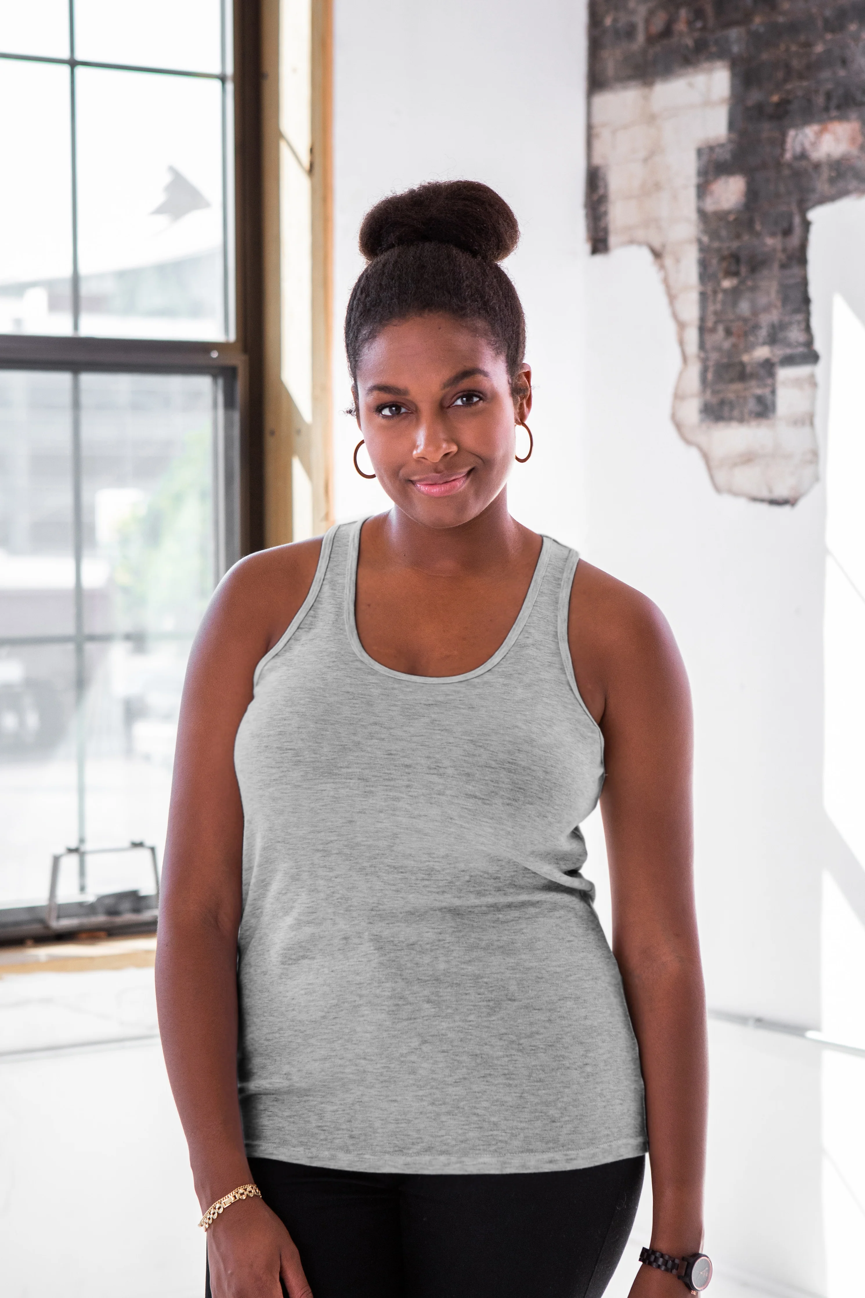 Ladies Premium Cotton Rib Racerback Tank - Image 7