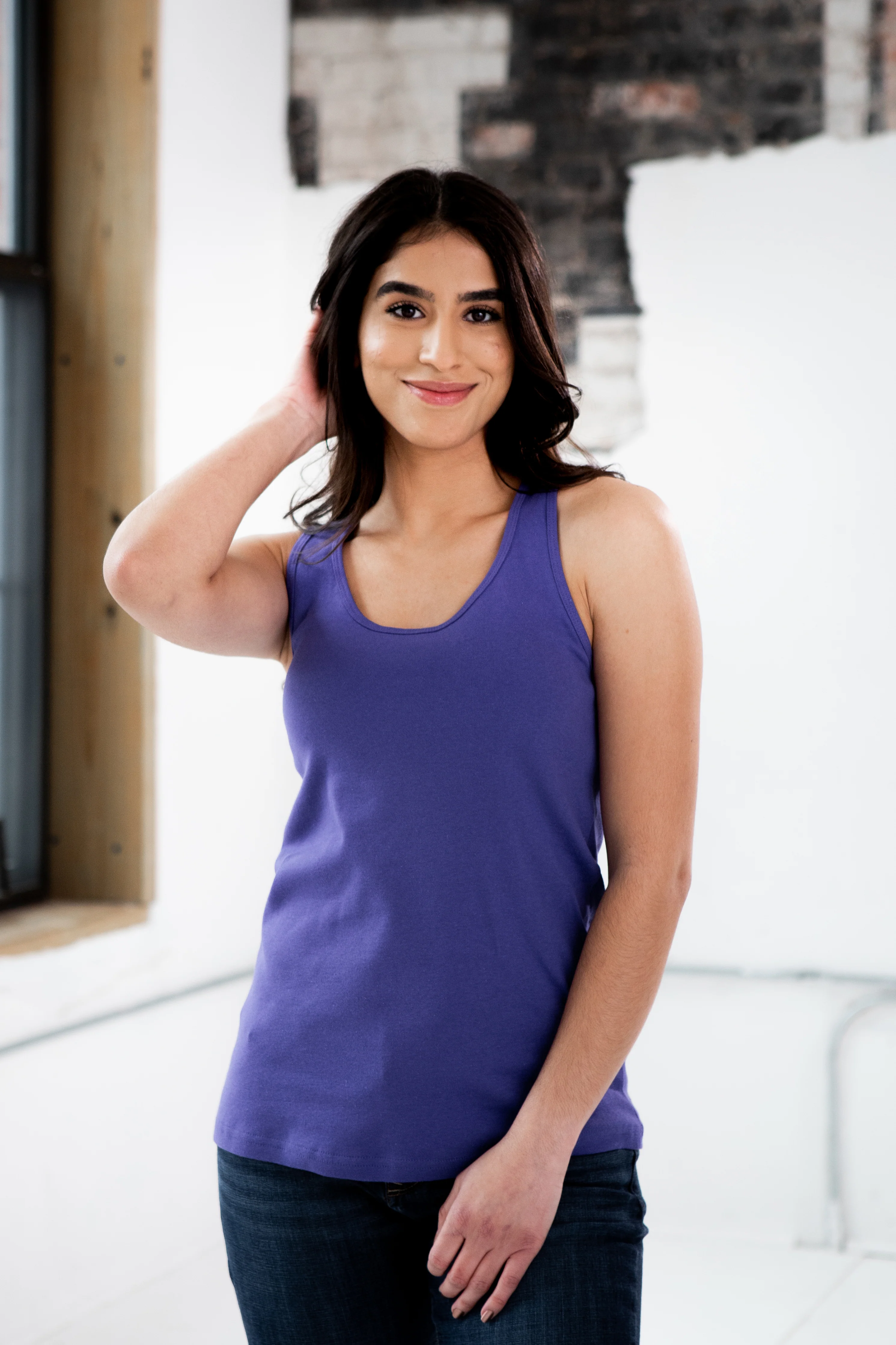 Ladies Premium Cotton Rib Racerback Tank - Image 8