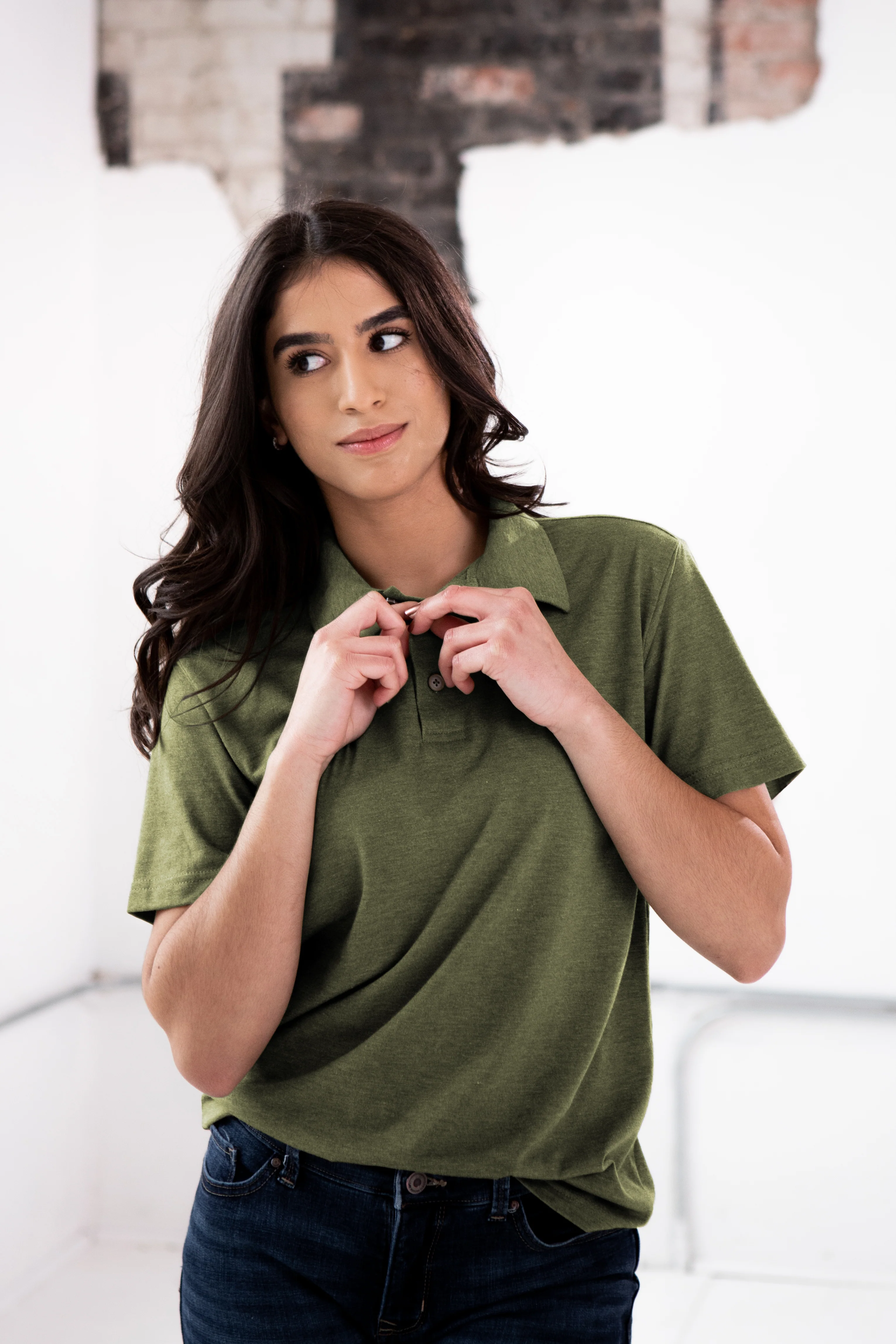 Unisex Eco-Triblend Polo - Image 3