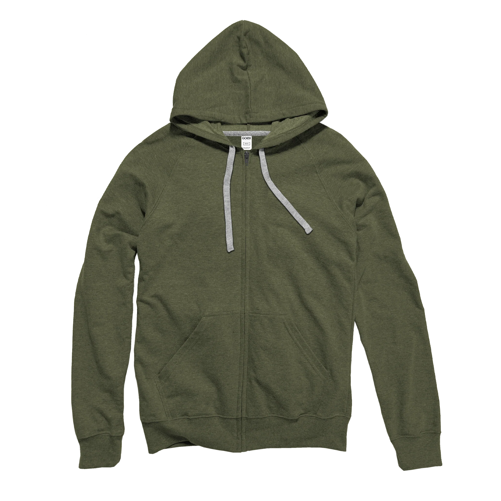 Unisex Heathered Full Zip Hood - Image 5