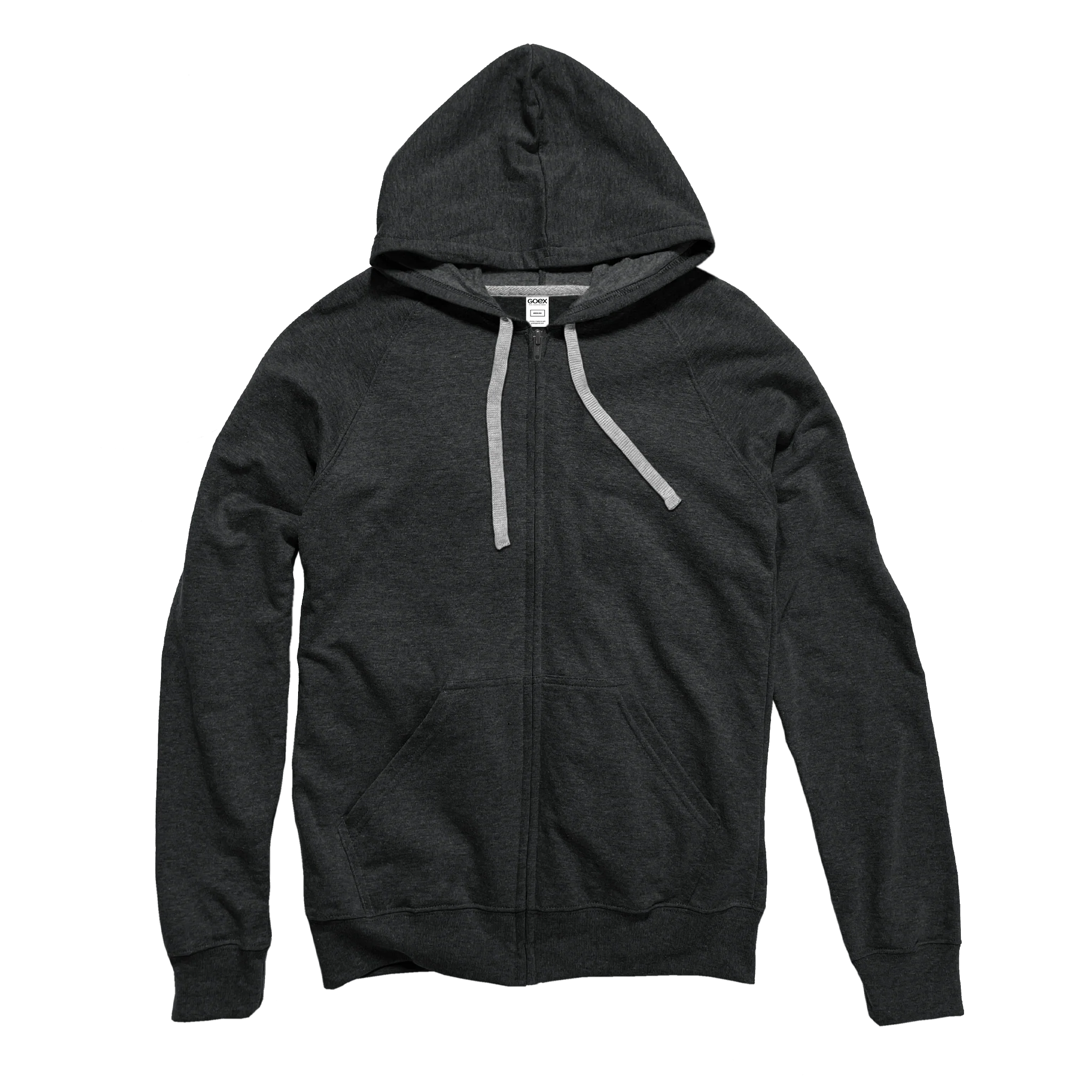 Unisex Heathered Full Zip Hood - Image 7