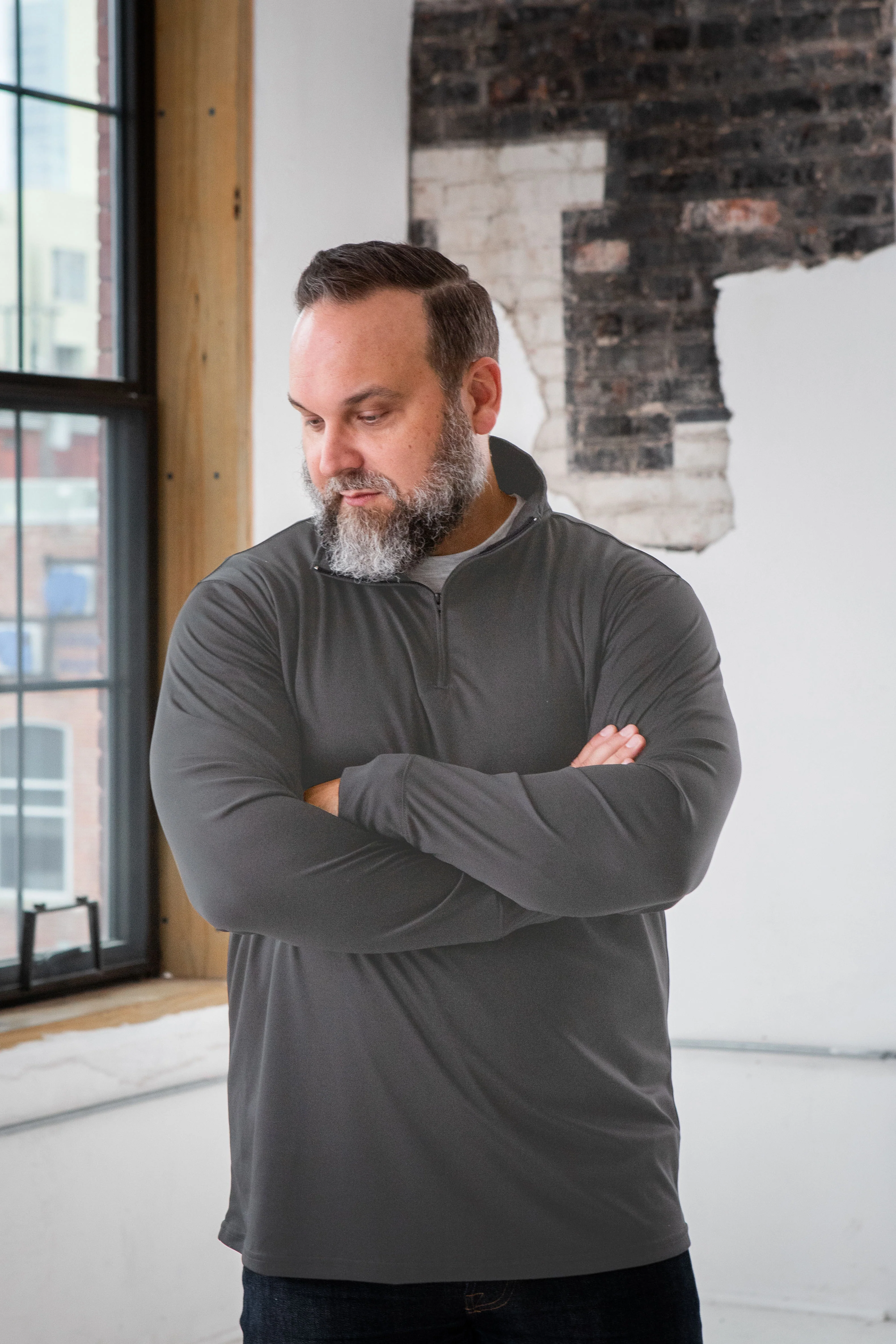 Unisex Performance Poly 1/4 Zip - Image 5