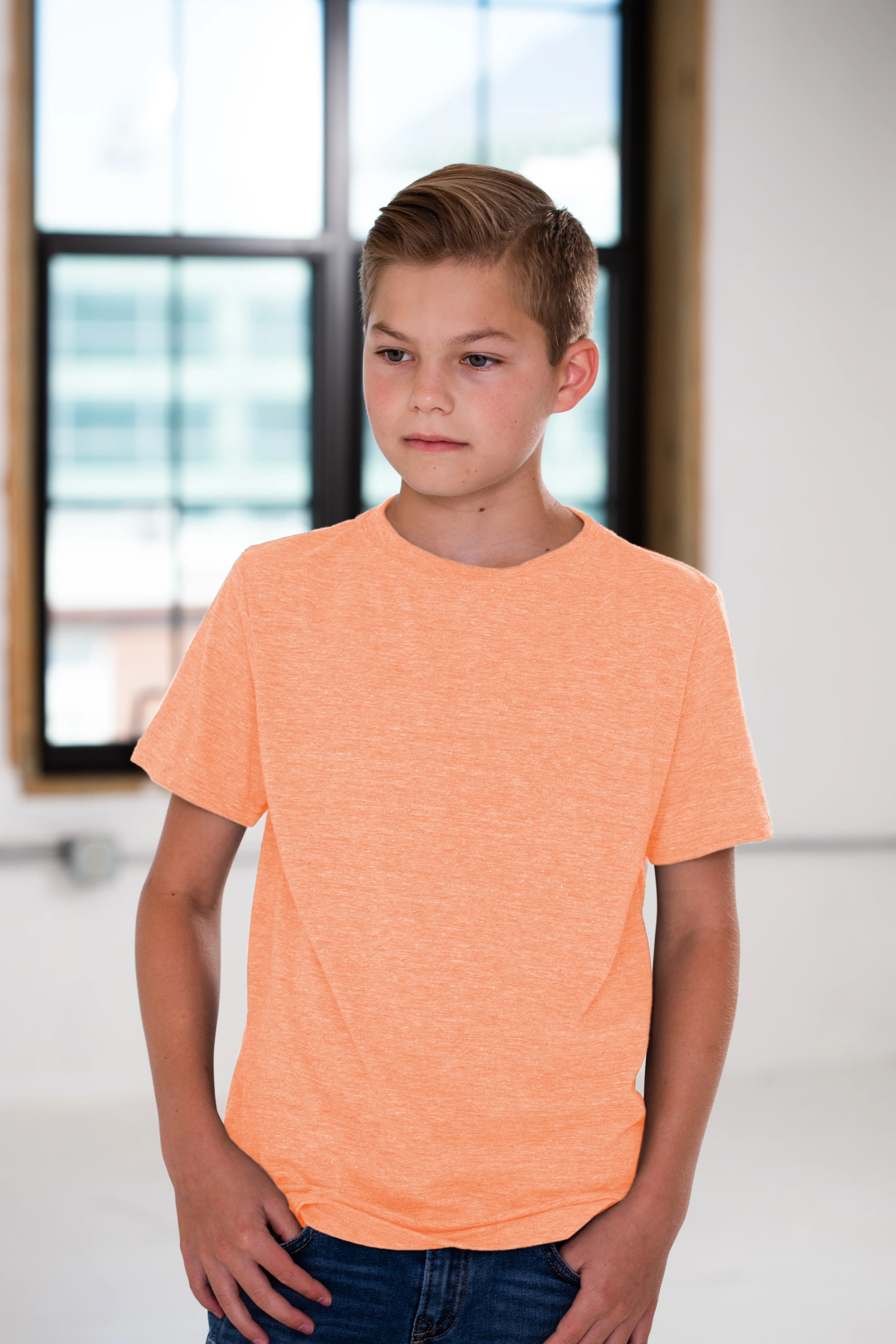 Youth Eco-Triblend Short Sleeve Tee (Fashion Colors) - Image 7