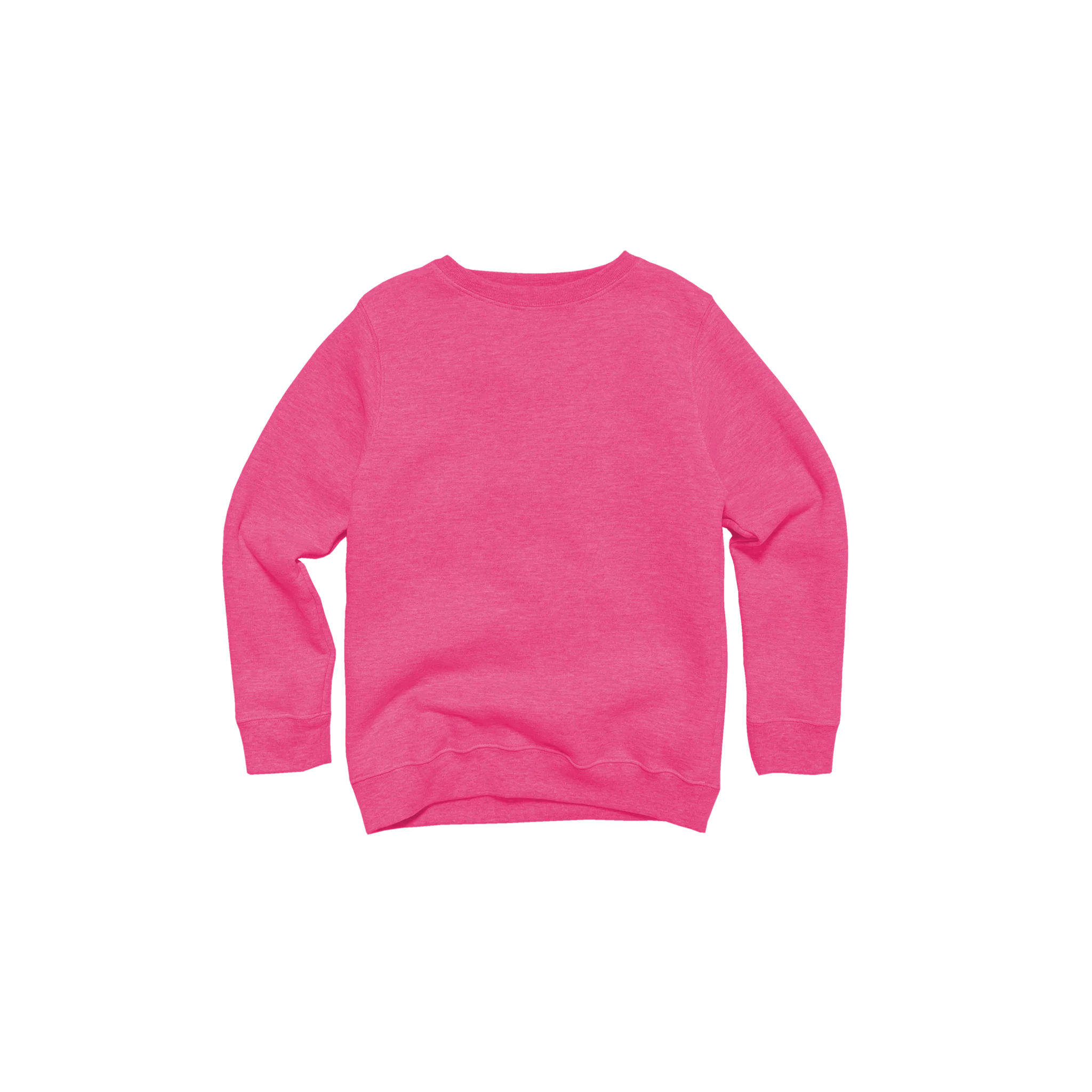 Youth Heathered Fleece Crew - Image 10