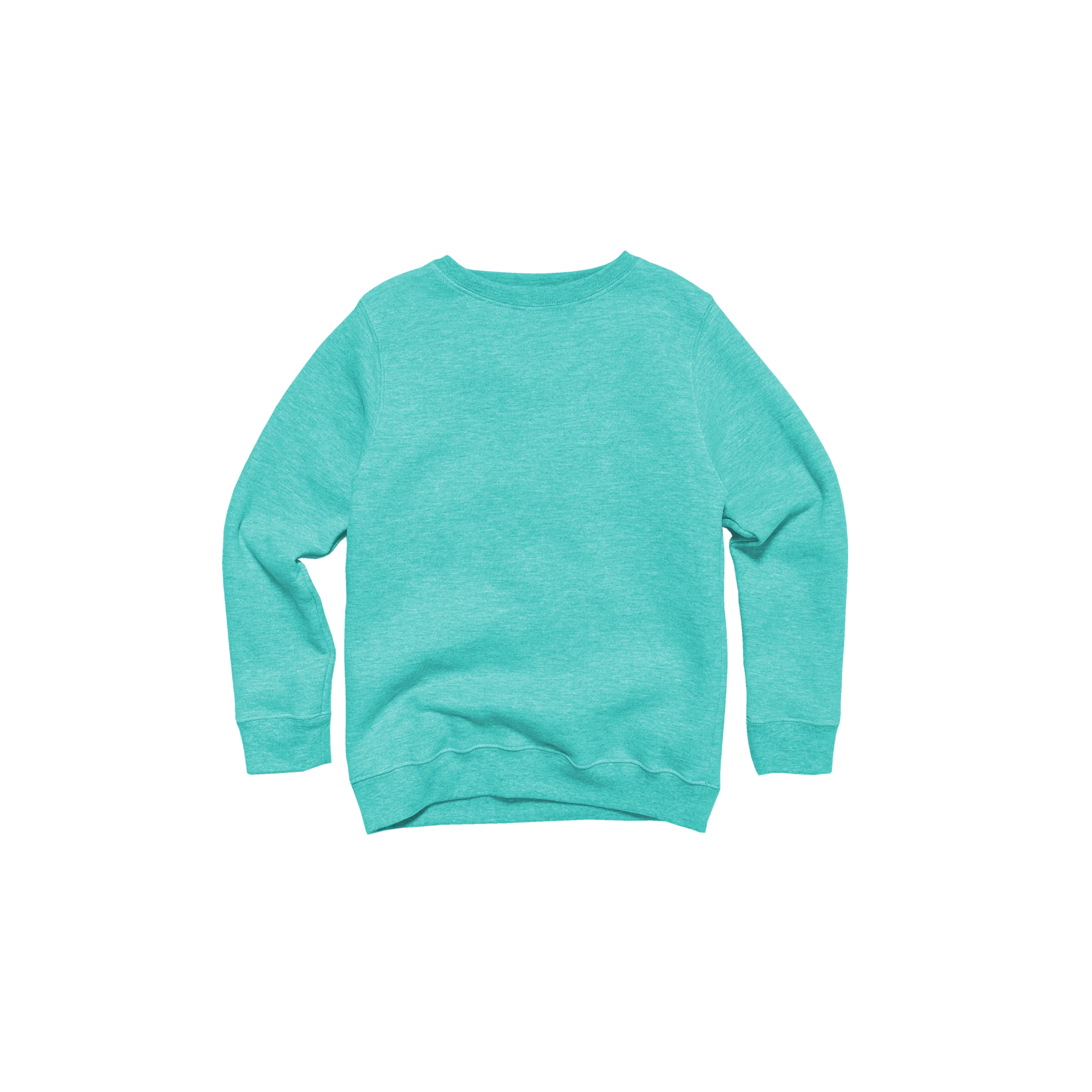 Youth Heathered Fleece Crew - Image 12