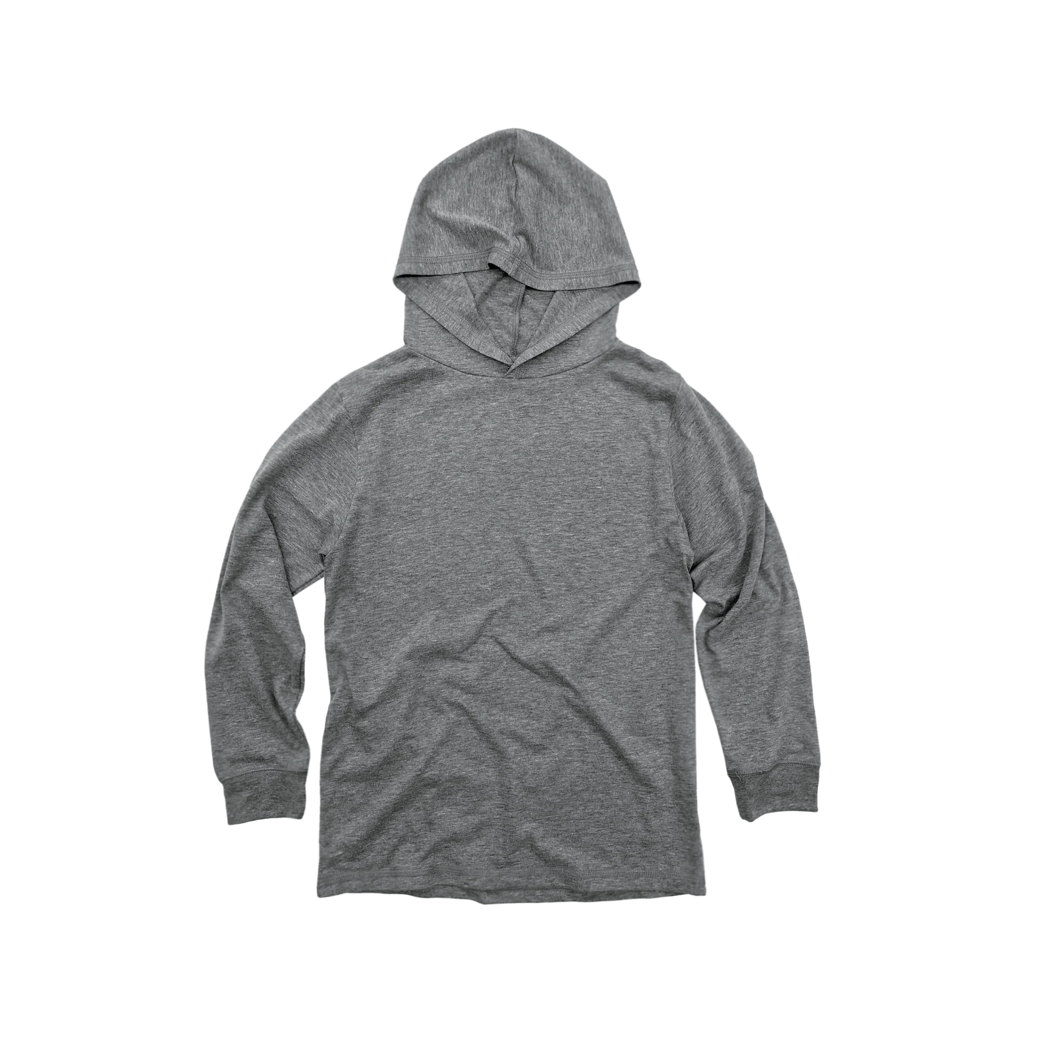 Youth Hooded Long Sleeve Triblend Tee - Image 3